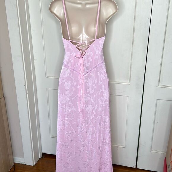 Princess Polly South Of France Maxi Dress Pink Size 12 Nwot - Picture 9 of 10